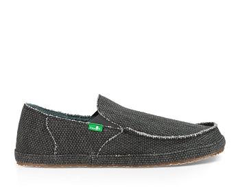 Sanuk Rounder Men's Shoes Black | Canada 243RVD